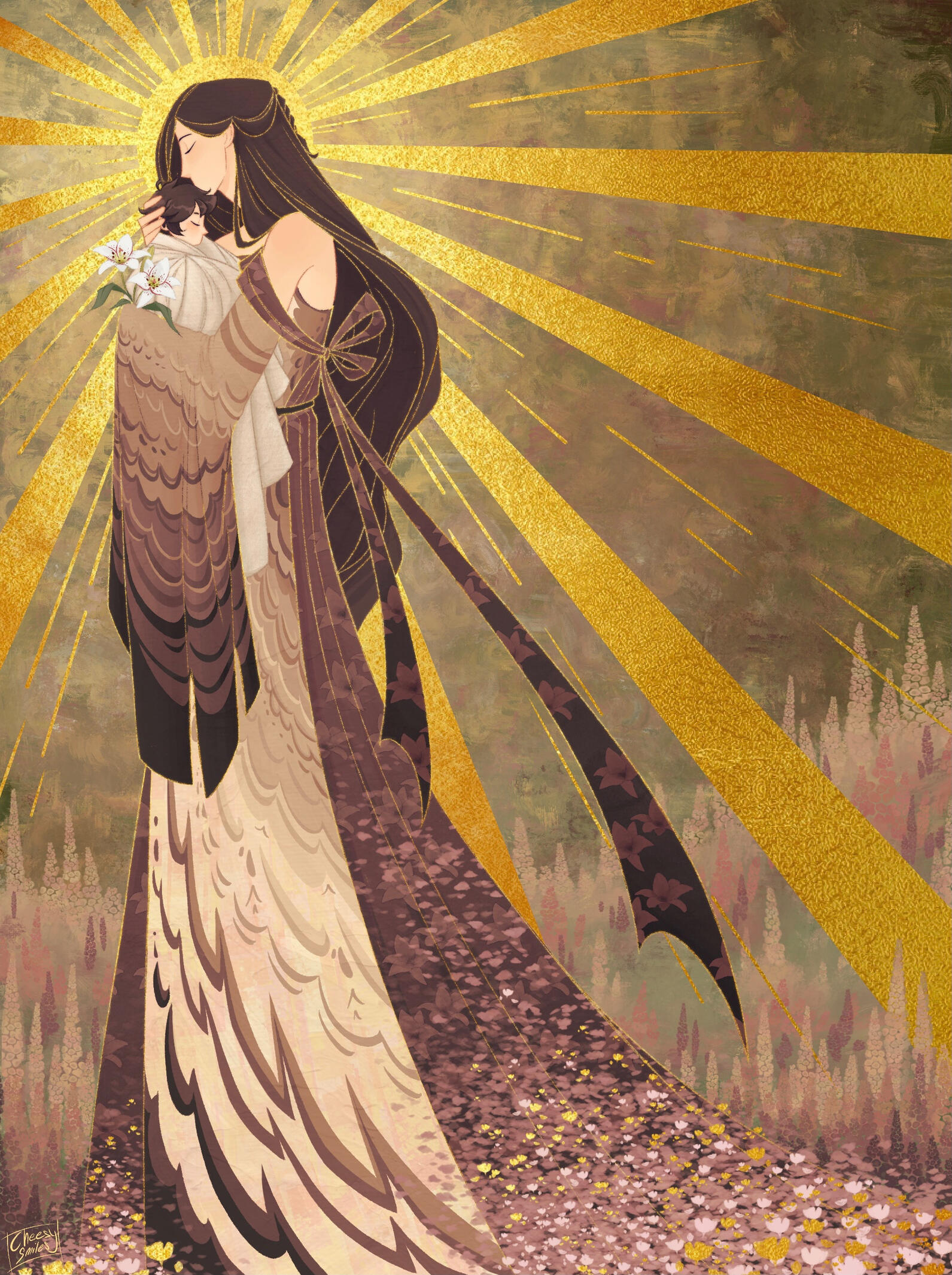 Illustration - "Mother bird"