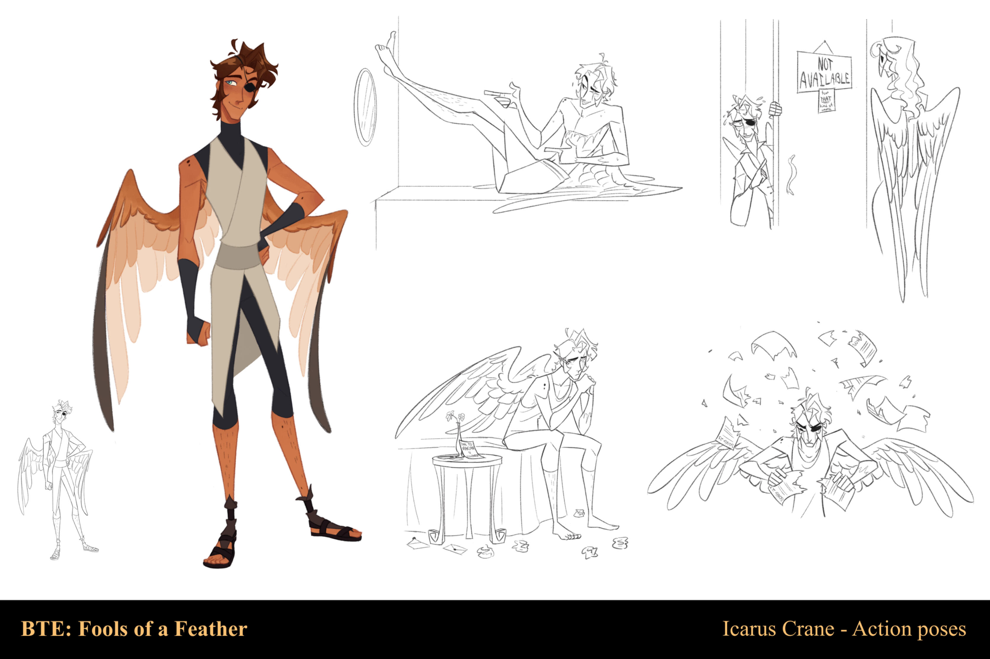 Character design - Icarus Crane