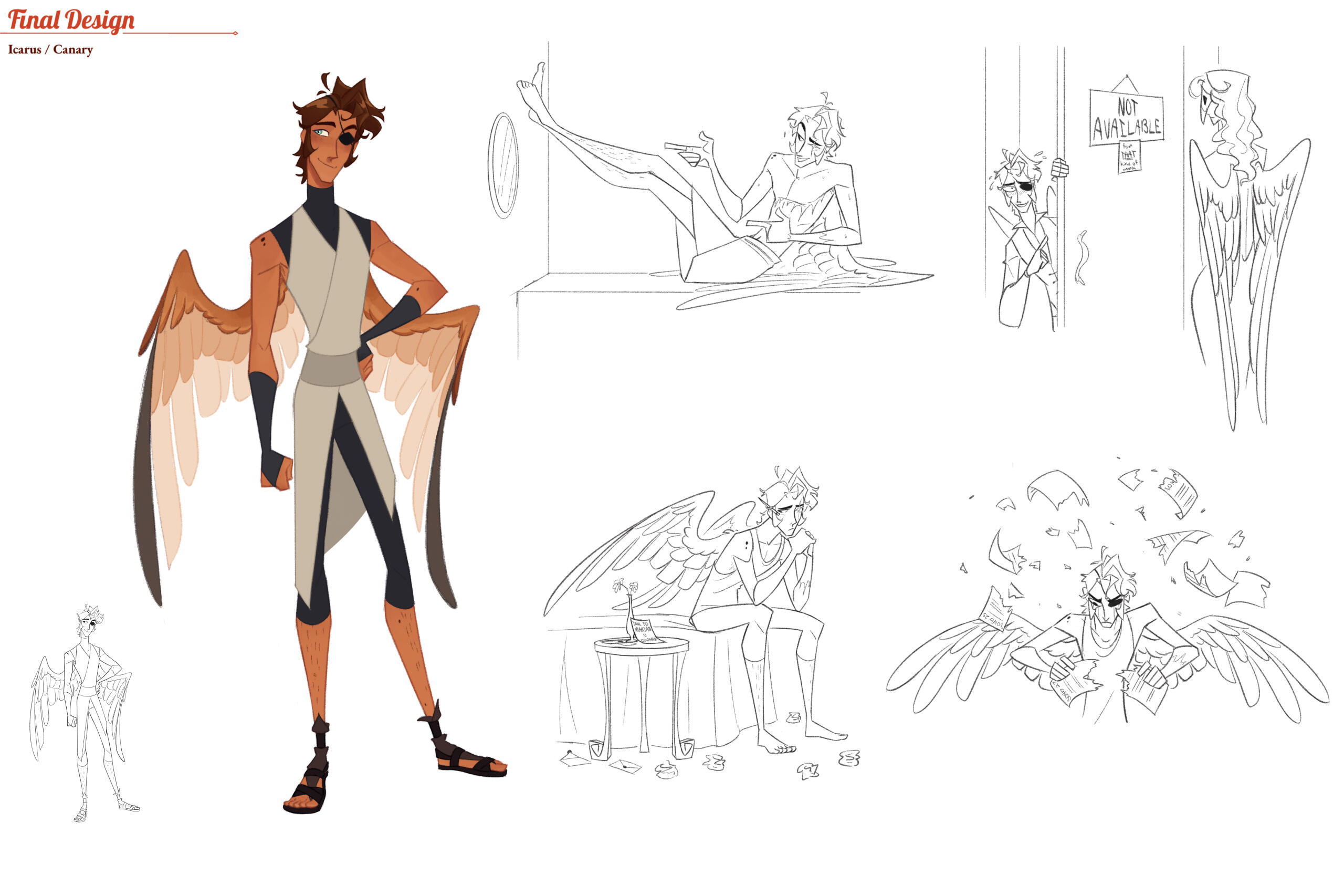 Character design - Icarus Crane