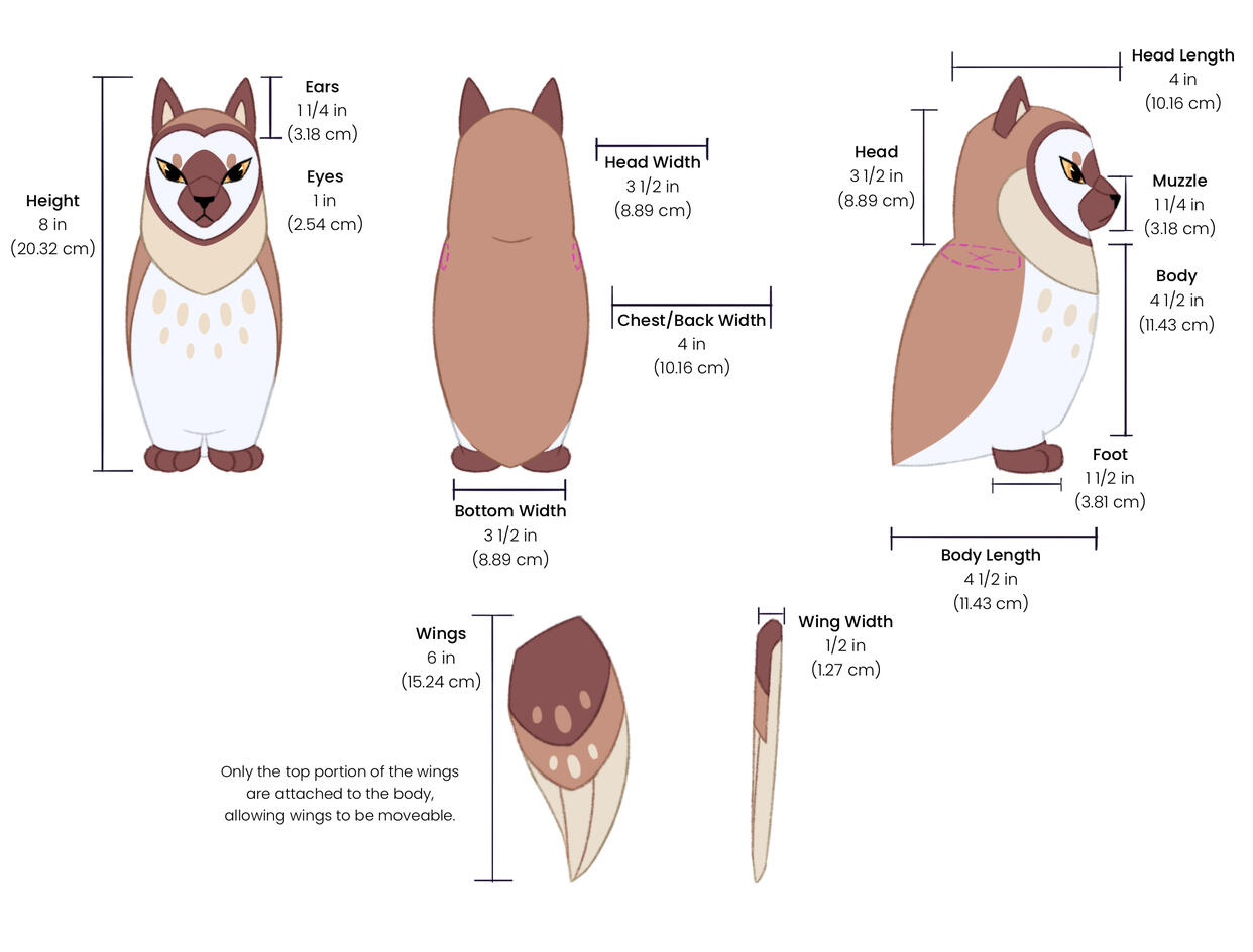Meowl 1 Dimensions
