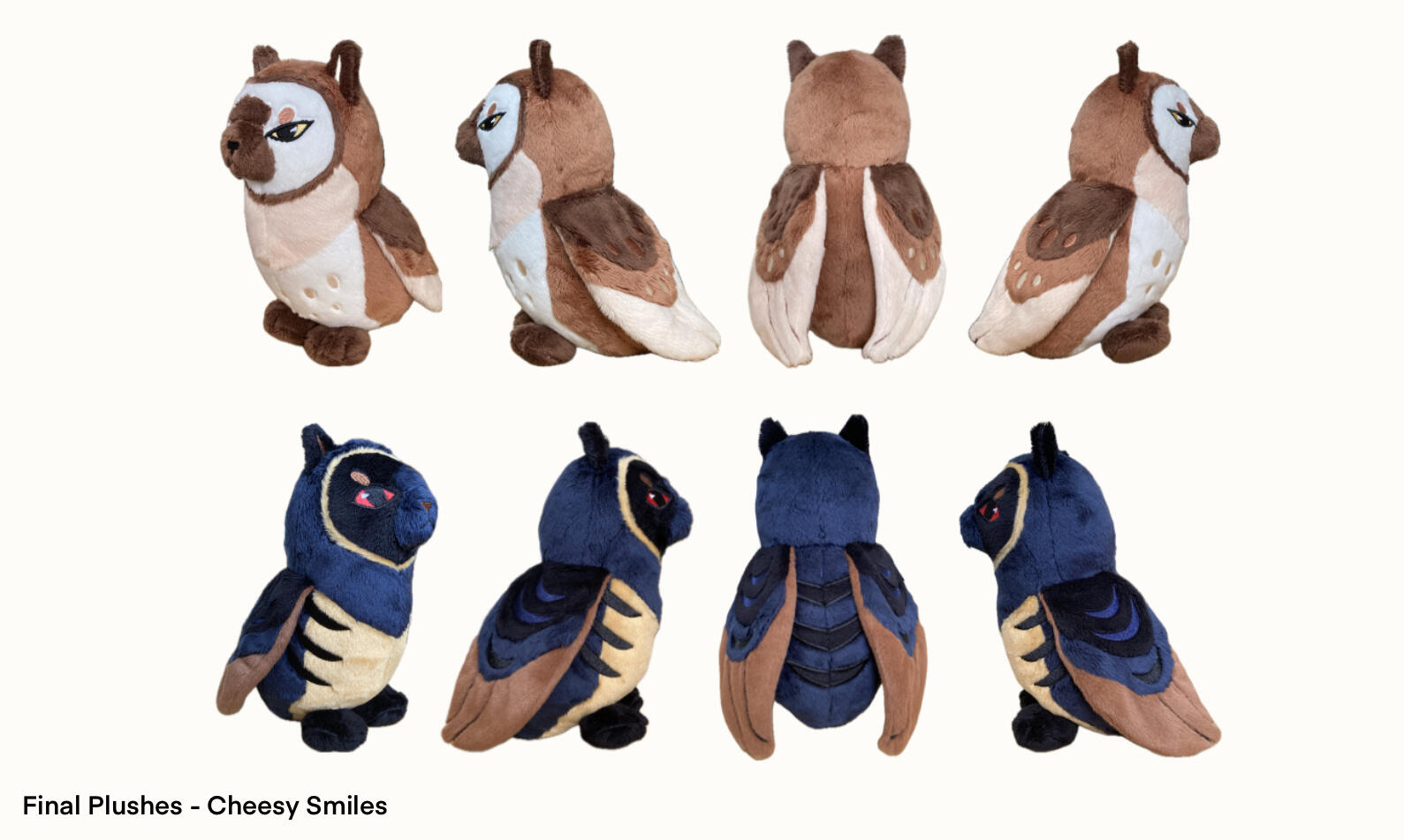 Meowl Plushie Turnarounds