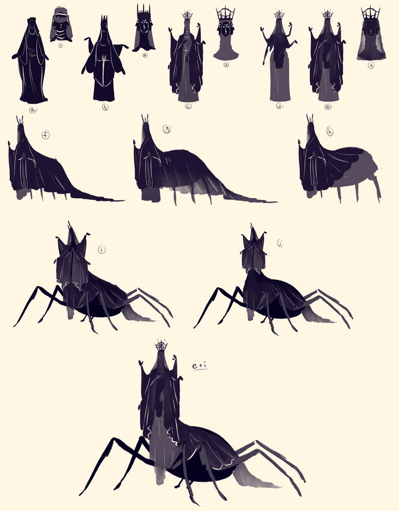 Character silhouettes