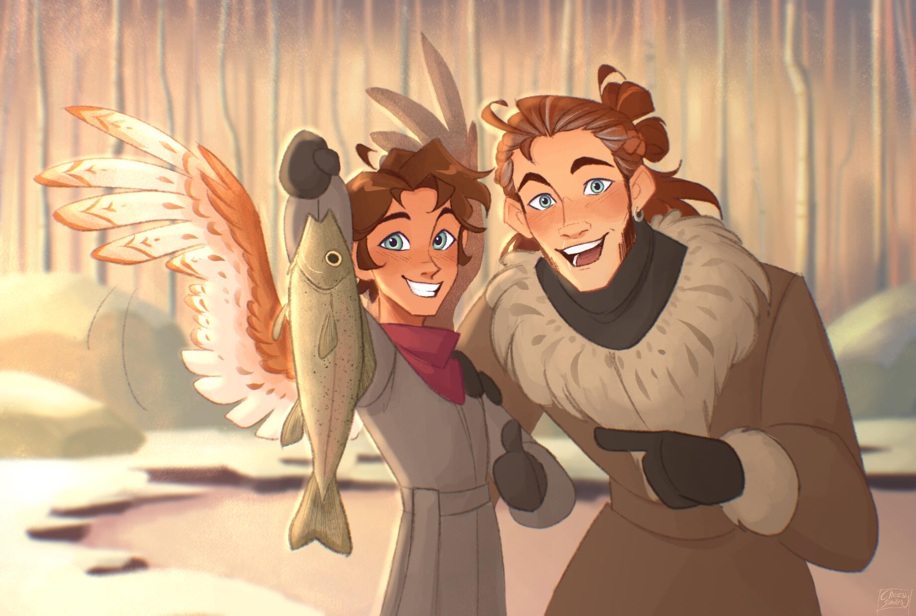 Concept painting - "First Catch"